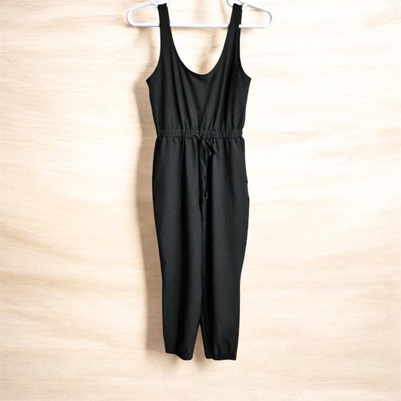 Abercrombie & Fitch Olive Green Sleeveless Jumpsuit - Picture 2 of 7